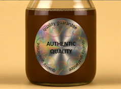 چاپ و برش هولوگرام شکل دار